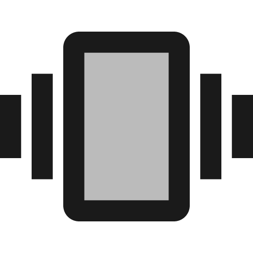 Twotone vibration icon, solid style, from Google Material Icons