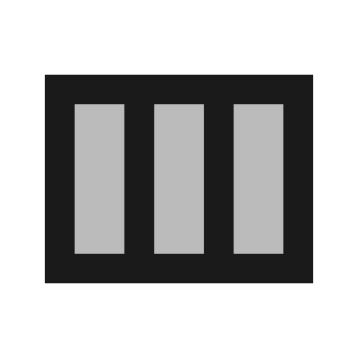 Twotone view column icon, solid style, from Google Material Icons