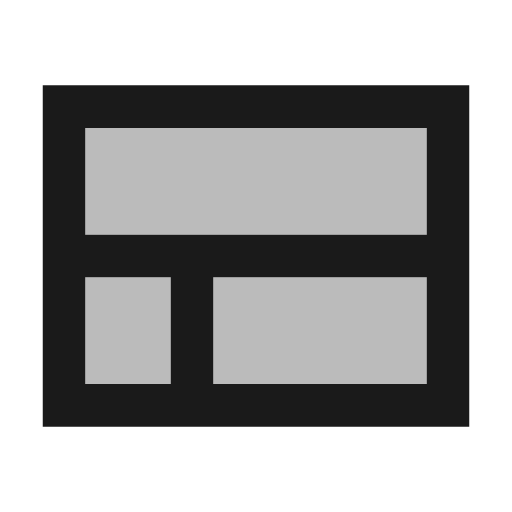 Twotone view comfy icon, solid style, from Google Material Icons