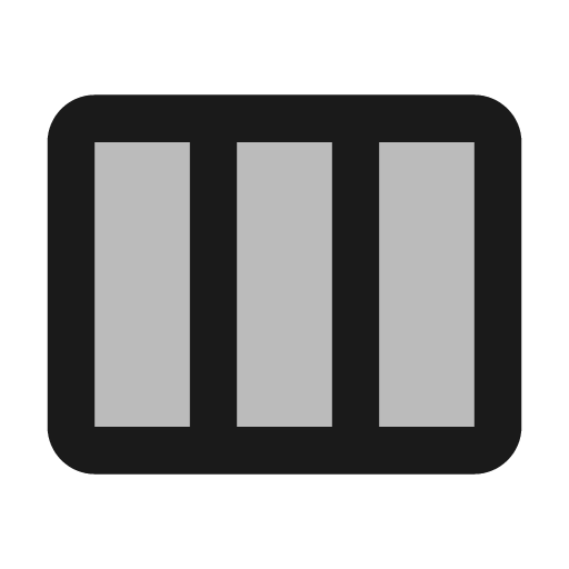 Twotone view week icon, solid style, from Google Material Icons