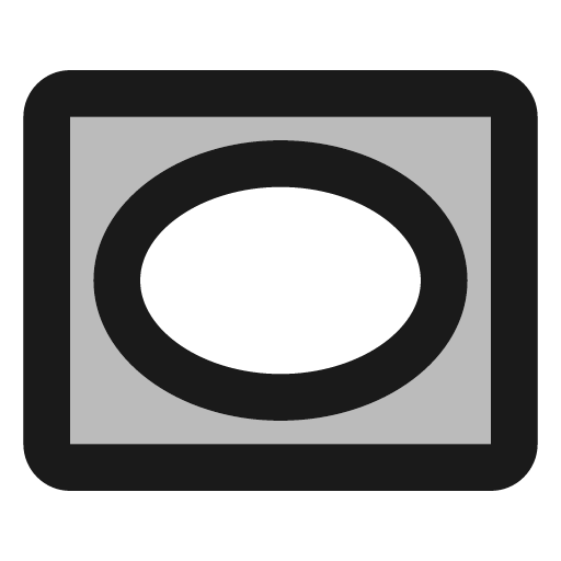 Twotone vignette icon, solid style, from Google Material Icons