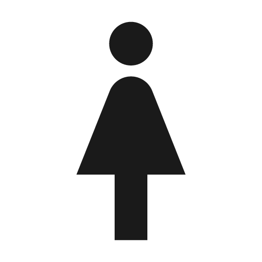 Twotone woman 2 icon, solid style, from Google Material Icons
