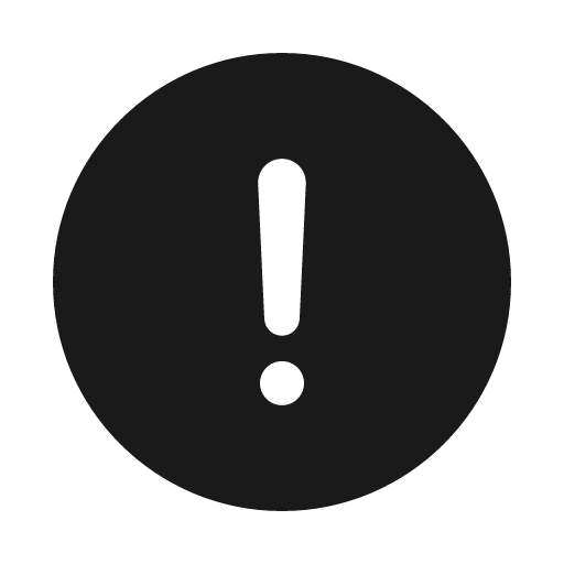 Alert circle icon, solid style, from IonIcons