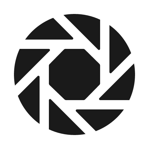 Aperture icon, solid style, from IonIcons