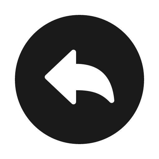 Arrow undo circle icon, solid style, from IonIcons