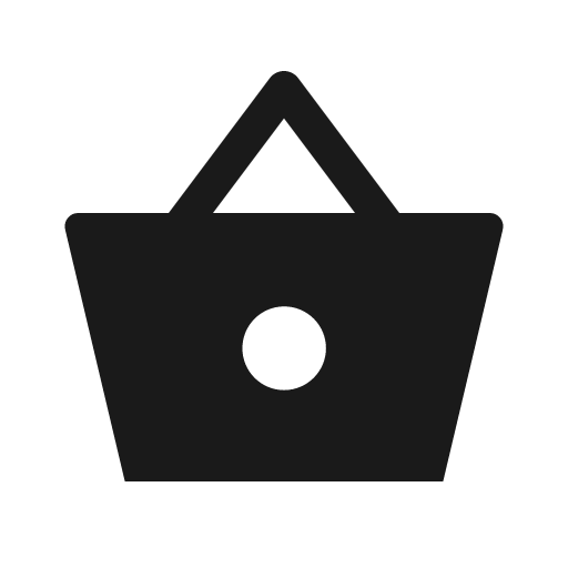 Basket sharp icon, sharp-cornered style, from IonIcons
