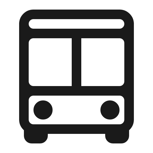Bus outline icon, outline style, from IonIcons