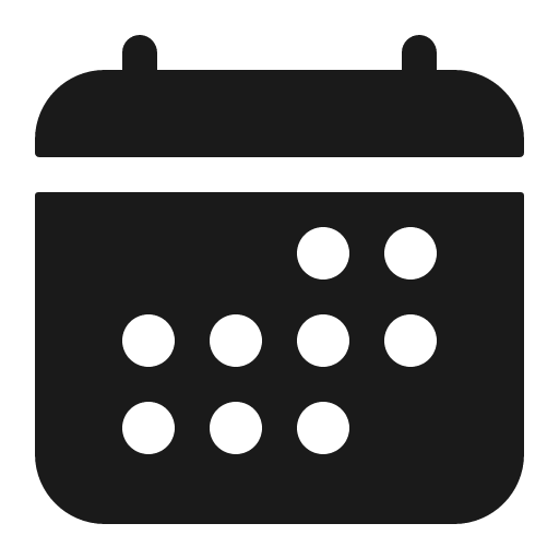 Calendar icon, solid style, from IonIcons