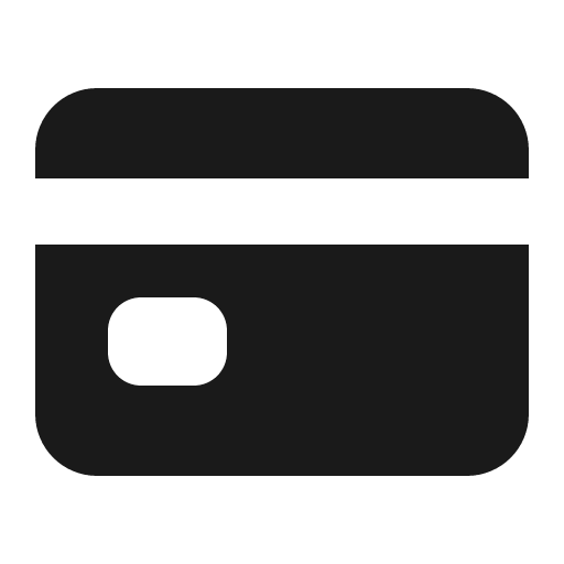 Card icon, solid style, from IonIcons