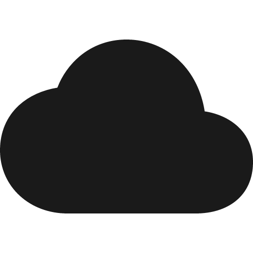Cloud sharp icon, sharp-cornered style, from IonIcons