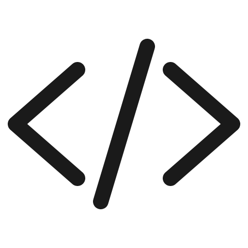Code slash outline icon, outline style, from IonIcons