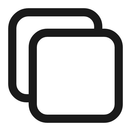 Copy outline icon, outline style, from IonIcons