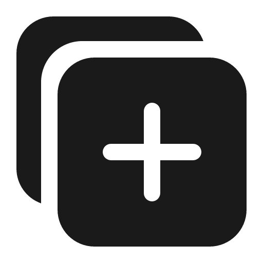 Duplicate icon, solid style, from IonIcons