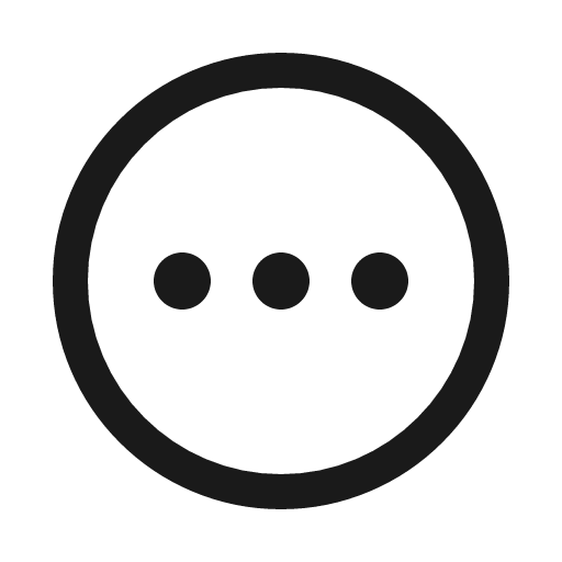 Ellipsis horizontal circle outline icon, outline style, from IonIcons