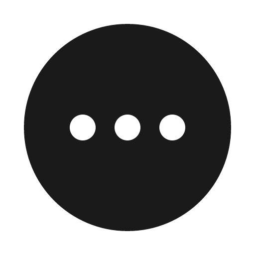 Ellipsis horizontal circle sharp icon, sharp-cornered style, from IonIcons