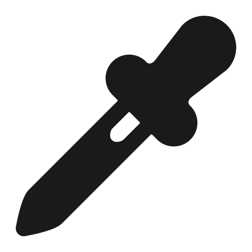 Eyedrop icon, solid style, from IonIcons