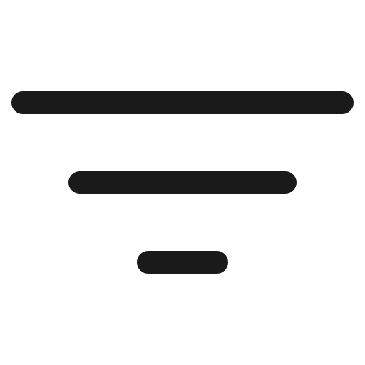 Filter outline icon, outline style, from IonIcons