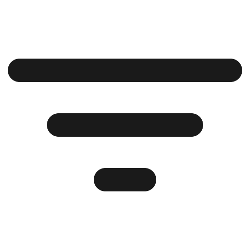 Filter icon, solid style, from IonIcons