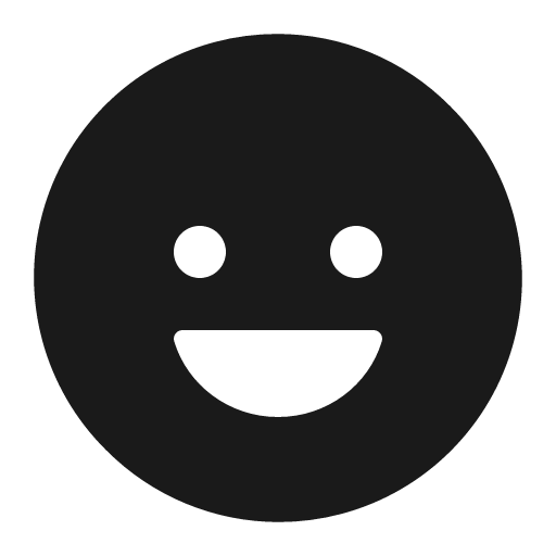 Happy icon, solid style, from IonIcons