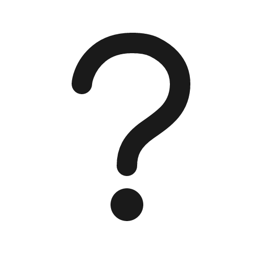 Help outline icon, outline style, from IonIcons