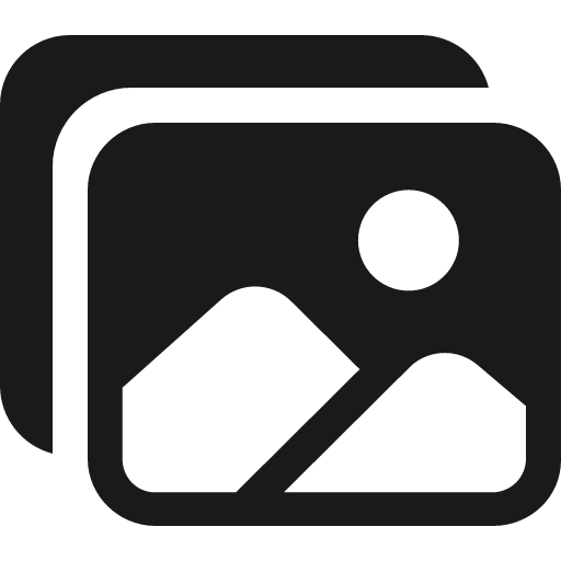 Images icon, solid style, from IonIcons