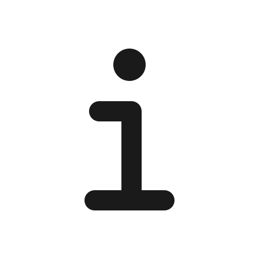 Information outline icon, outline style, from IonIcons