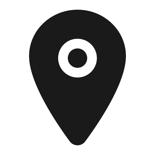 Location icon, solid style, from IonIcons
