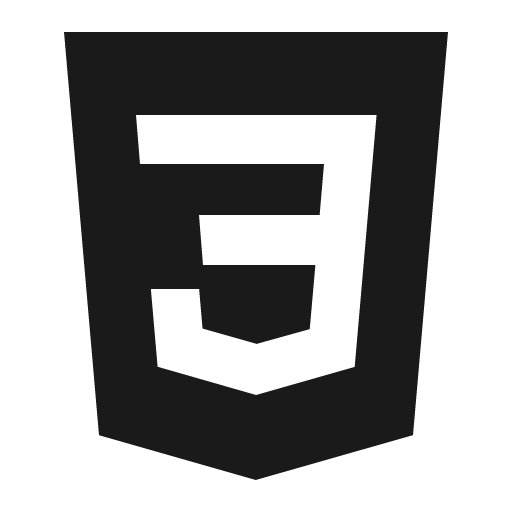 Logo css3 icon, solid style, from IonIcons