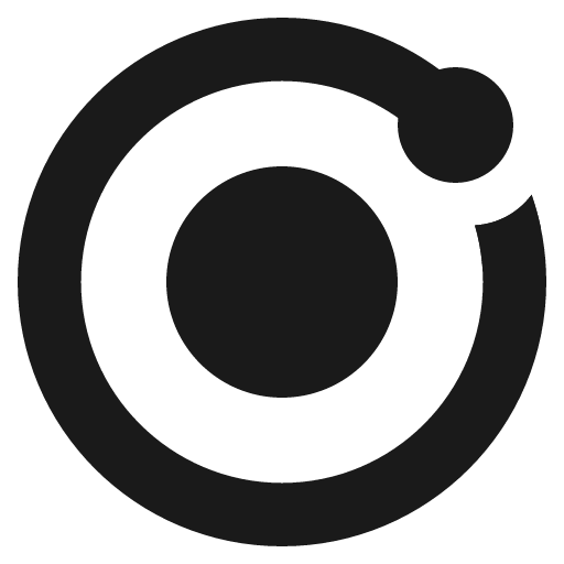 Logo ionic icon, solid style, from IonIcons