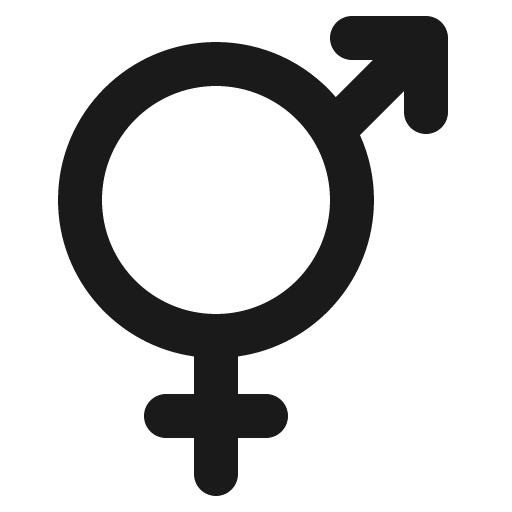 Male female icon, solid style, from IonIcons