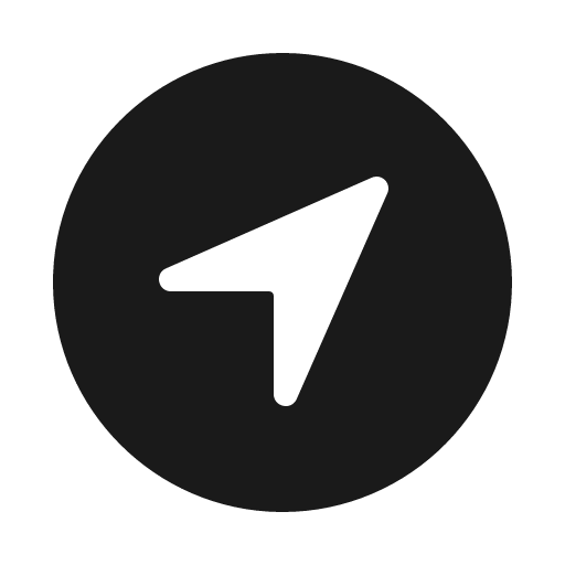 Navigate circle icon, solid style, from IonIcons