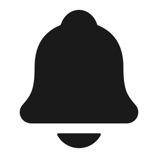 Notifications icon, solid style, from IonIcons