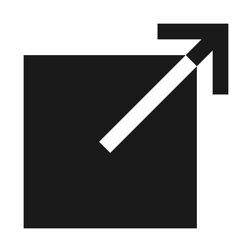 Open sharp icon, sharp-cornered style, from IonIcons