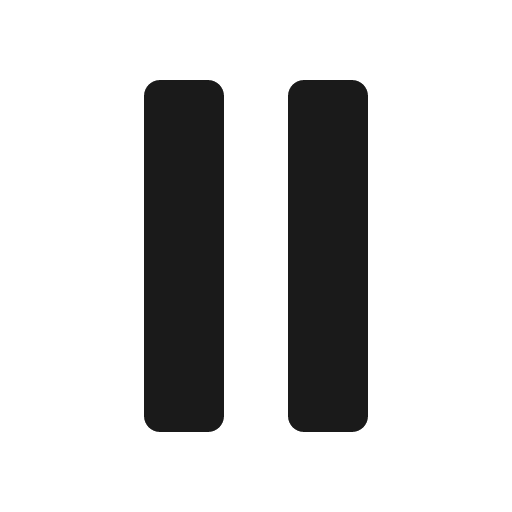 Pause icon, solid style, from IonIcons