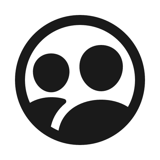 People circle outline icon, outline style, from IonIcons