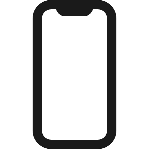 Phone portrait outline icon, outline style, from IonIcons