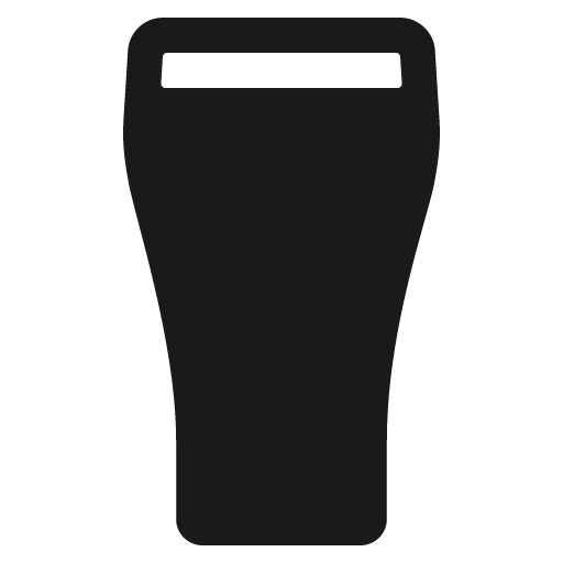 Pint icon, solid style, from IonIcons