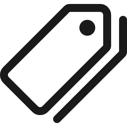 Pricetags outline icon, outline style, from IonIcons