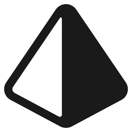 Prism icon, solid style, from IonIcons