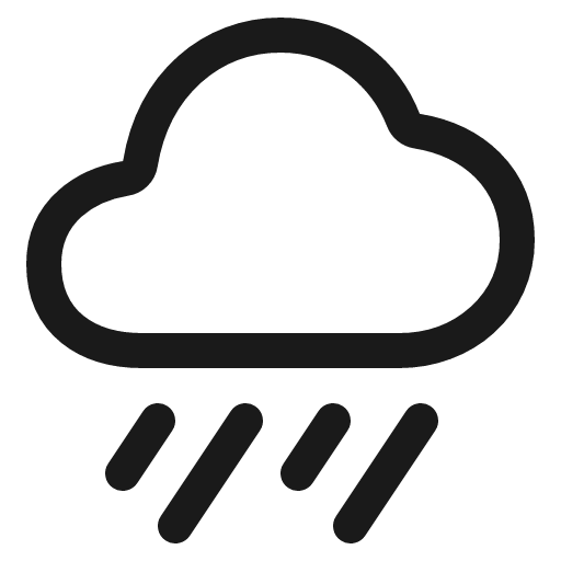 Rainy outline icon, outline style, from IonIcons