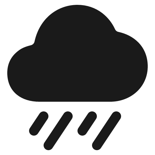 Rainy icon, solid style, from IonIcons