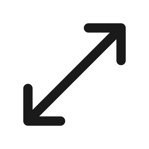 Resize outline icon, outline style, from IonIcons