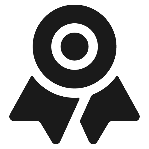 Ribbon icon, solid style, from IonIcons