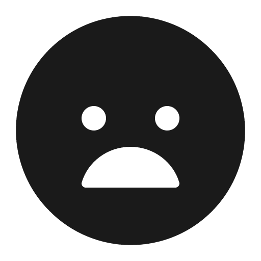 Sad icon, solid style, from IonIcons