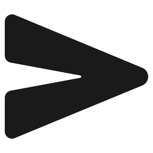 Send icon, solid style, from IonIcons