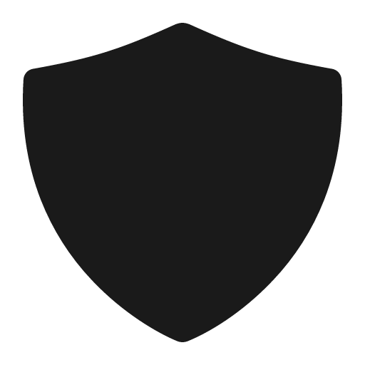 Shield icon, solid style, from IonIcons