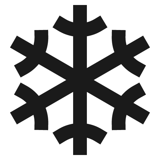 Snow sharp icon, sharp-cornered style, from IonIcons