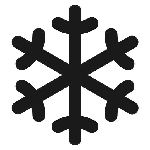 Snow icon, solid style, from IonIcons