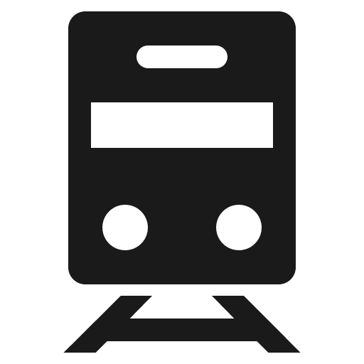 Subway sharp icon, sharp-cornered style, from IonIcons