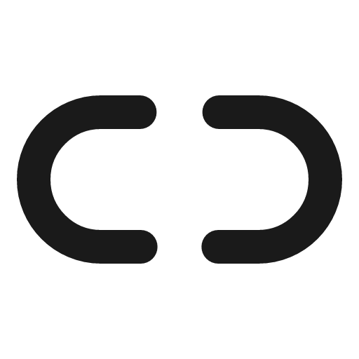 Unlink icon, line style, from IonIcons